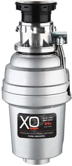XO 0.75 HP Batch Feed Stainless Steel Garbage Disposer