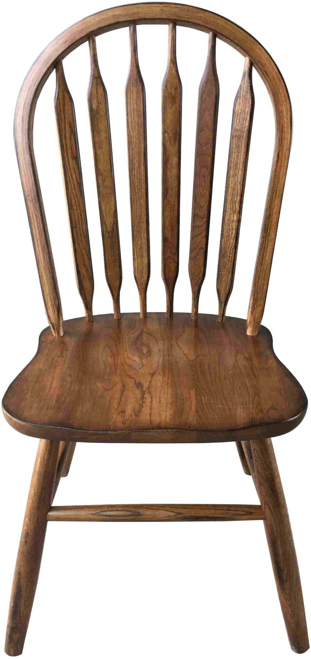 TEI Burnished Walnut Arrowback Side Chair 2