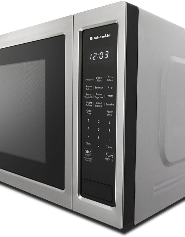 KitchenAid® 2.2 Cu. Ft. Stainless Steel Countertop Microwave-KMCS3022GSS-3