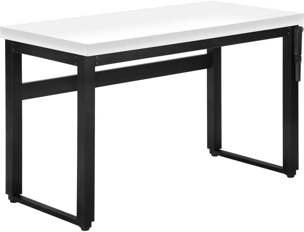 Monarch Specialties Inc. Black/White Adjustable Computer Desk | Halton ...