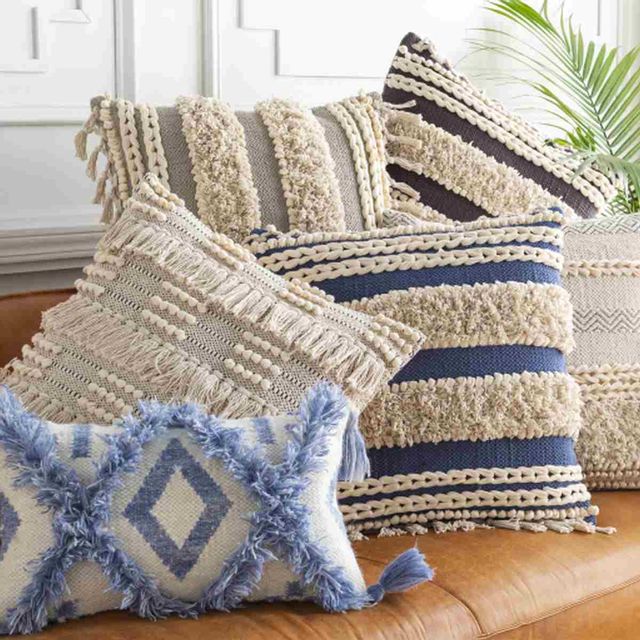 Surya Pillows CV012-1818P 18 x 18 Decorative Pillow, Suburban Furniture