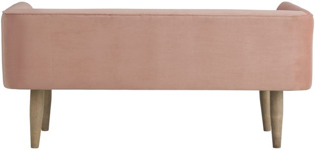 Elements International Tilly Blush Upholstered Bench-1