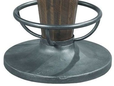 Hammary® Hidden Treasures Gray Cone Shaped Pub Table with Brown Base-1
