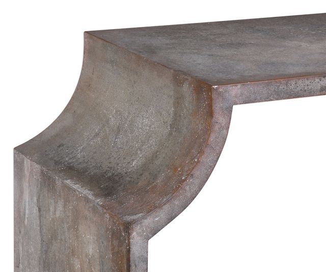 Uttermost® Agathon Aged Stone Gray Console Table 2