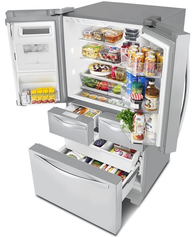 Whirlpool® 25.76 Cu. Ft Monochromatic Stainless Steel French Door Refrigerator 4
