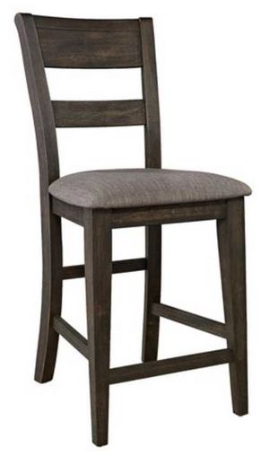 Liberty Furniture Double Bridge Dark Chestnut Splat Back Counter Chair - Set of 2