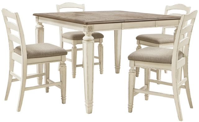 Signature Design by Ashley® Realyn Two-Tone Counter Height Dining Table 6