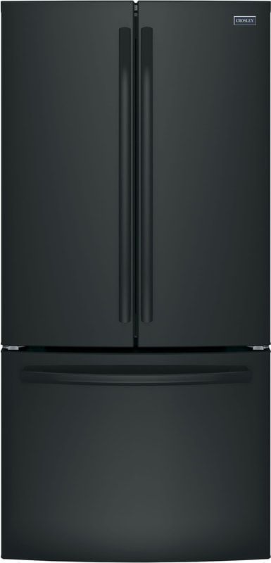 Crosley® 33 in. 24.7 Cu. Ft. Black French Door Bottom Freezer Refrigerator