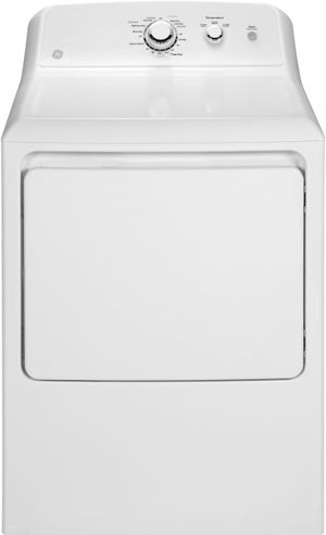 GE® 7.2 Cu. Ft. White Front Load Gas Dryer