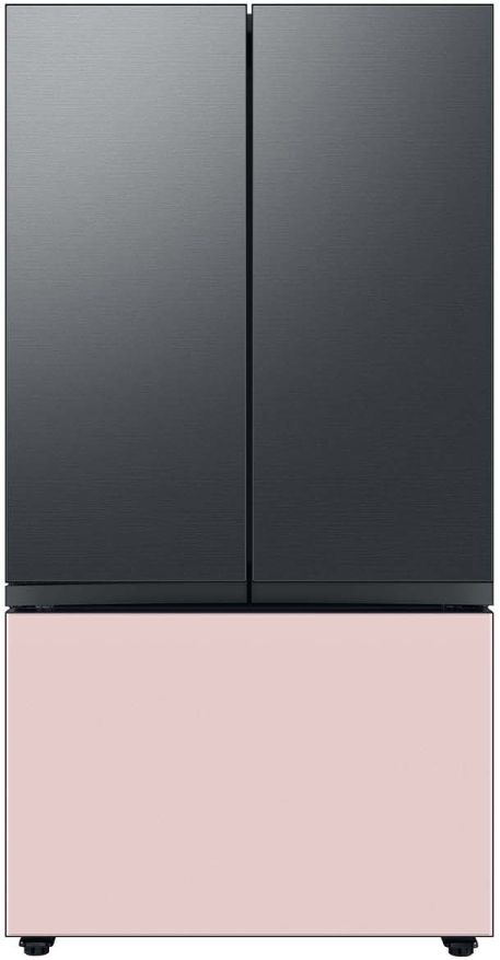 Samsung Bespoke 36" Pink Glass French Door Refrigerator Bottom Panel 4