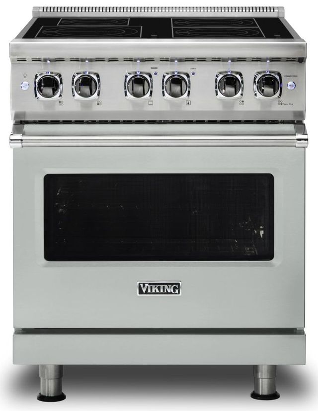 Viking® 5 Series 30" Stainless Steel Pro Style Electric Induction Range 9