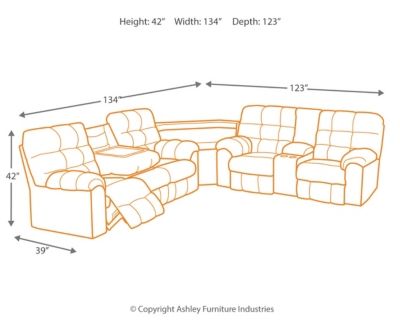 Signature Design by Ashley® Acieona Slate Reclining Sofa 4