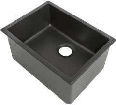 ZLINE Rome 24" Charcoal Dual Mount Single Bowl Fireclay Kitchen Sink