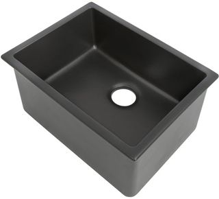 ZLINE Rome 24" Charcoal Dual Mount Single Bowl Fireclay Kitchen Sink
