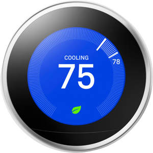 Google Nest Pro Polished Steel Learning Thermostat
