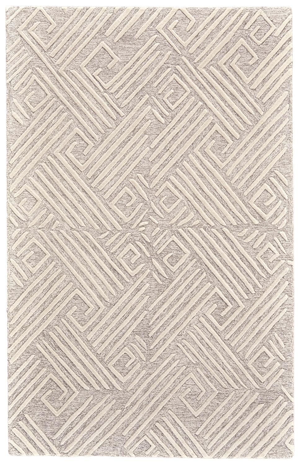 Feizy Enzo Ivory/Natural 5' x 8' Rug
