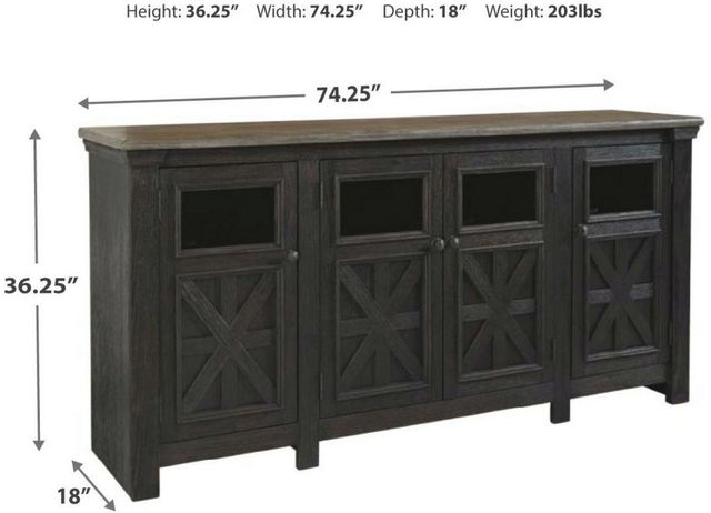 Signature Design by Ashley® Tyler Creek Black 74" TV Stand-3