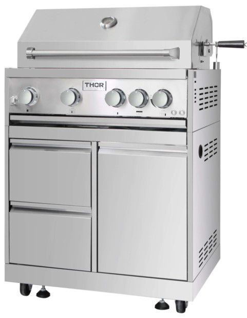 Thor Kitchen® 32" Stainless Steel BBQ Grill Cabinet -2