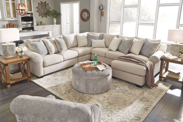 Ashley® Carnaby Dove Over-Sized Accent Ottoman 1