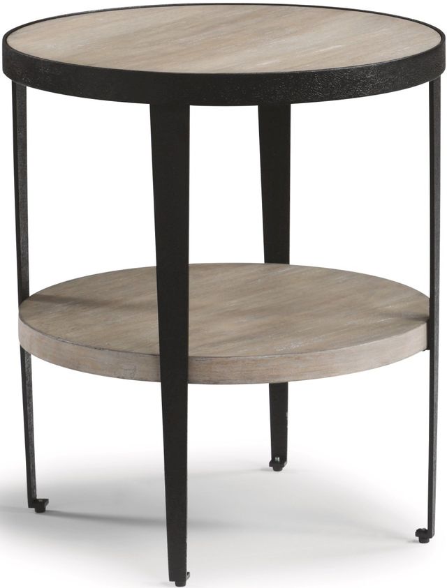 Flexsteel® Compass Gunmetal/Whitewash Chairside Table 0