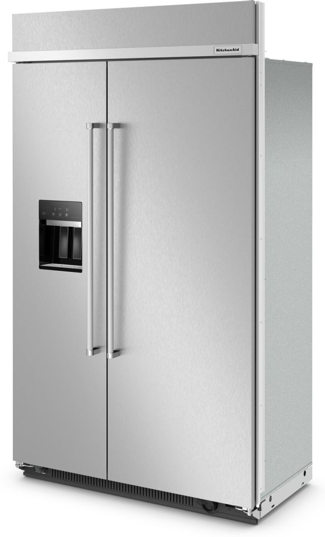 KitchenAid® 29.4 Cu. Ft. Stainless Steel Built In Side-by-Side Refrigerator 2
