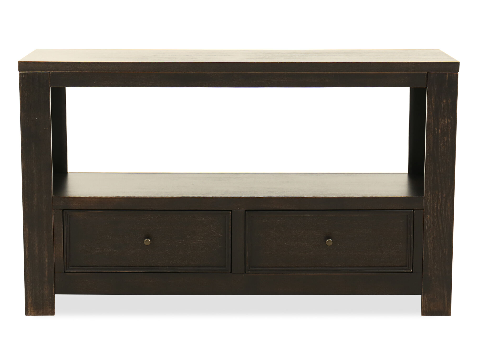 signature design by ashley gavelston sofa table rubbed black