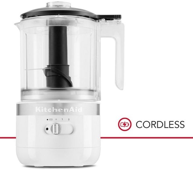 KitchenAid® 5 Cup White Cordless Food Processor 1
