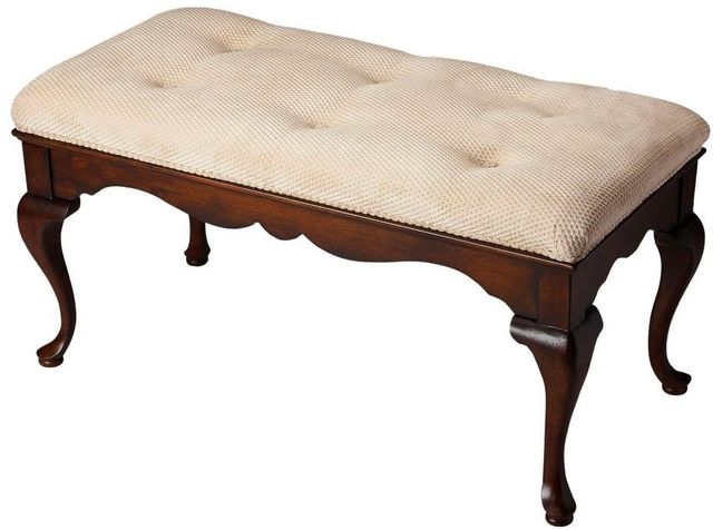 Butler Specialty Company Grace Off-White/	Plantation Cherry Bench