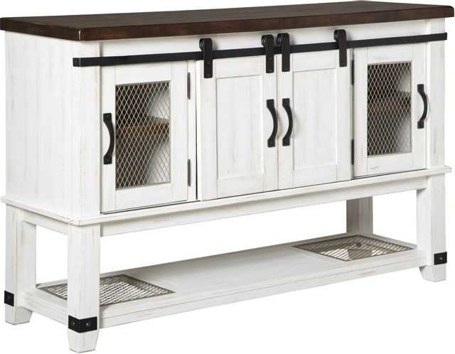 Signature Design by Ashley® Valebeck White/Brown Dining Room Server