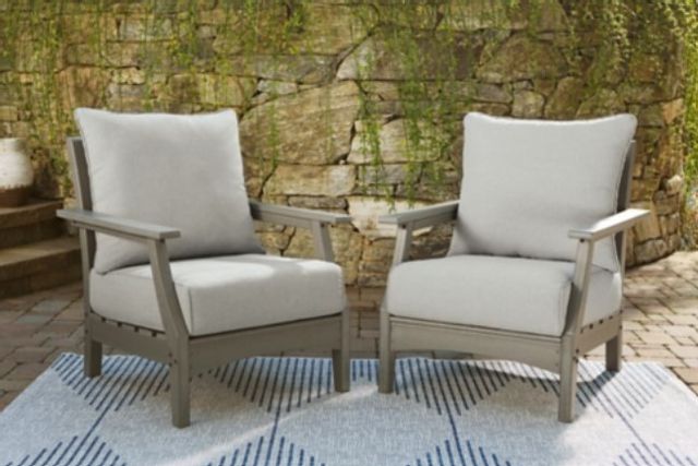 Signature Design by Ashley® Visola 2-Piece Gray Lounge Chair Set 4