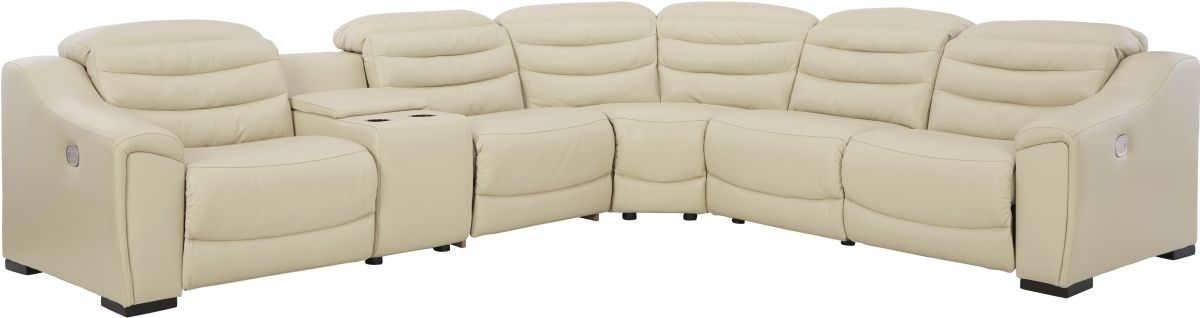 Cream deals reclining sectional