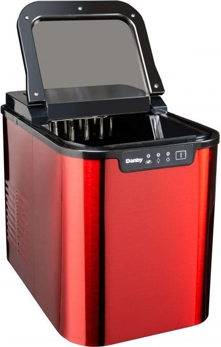 Danby® 2lb Red Stainless Steel Counter Top Ice Maker 1
