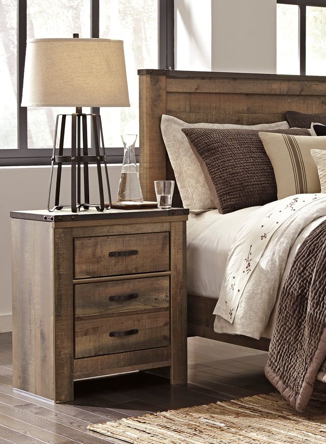 Signature Design by Ashley® Trinell Rustic Brown Nightstand-1