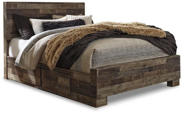 Signature Design by Ashley® Derekson Multi-Gray Queen Storage Bed