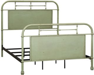 Liberty Vintage Green Youth Bedroom Full Metal Bed
