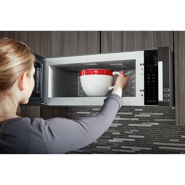 KitchenAid® 1.1 Cu. Ft. Black Stainless Steel Over the Range Microwave 1