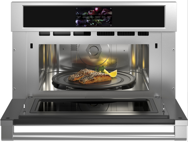 Monogram Statement 30" Stainless Steel Electric Built In Wall Oven and Microwave with Advantium® Speedcook Technology-1