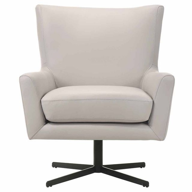 New Classic Acadia Mist Leather Swivel Chair-1