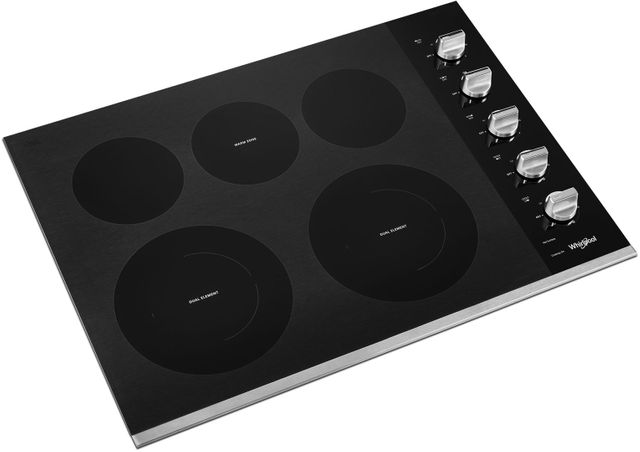 Whirlpool® 30" Stainless Steel Electric Cooktop 1
