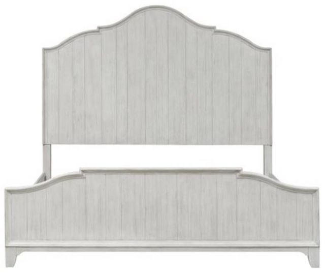 Liberty Farmhouse Reimagined 4-Piece Antique White Queen Panel Bed Set 1