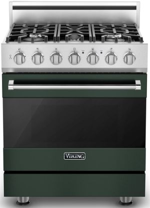 Viking 5 Series 30 in. 4.0 cu. ft. Convection Oven Freestanding Gas Range  with 4 Sealed Burners - Stainless Steel