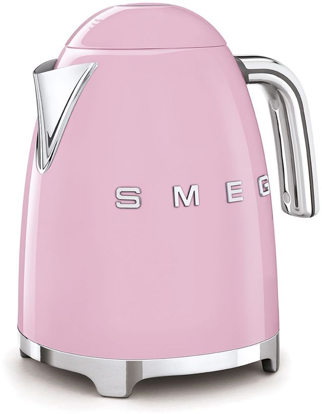 Smeg 50's Retro Style Aesthetic Pink Electric Kettle 1
