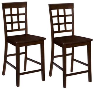 Progressive® Furniture Kinston 2-Piece Espresso Counter Chair Set