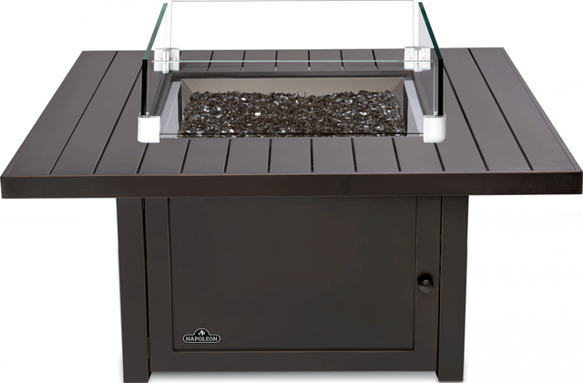 Napoleon St. Tropez Patioflame® Bronze Outdoor Propane Gas Firepit Square Propane Gas Table 3