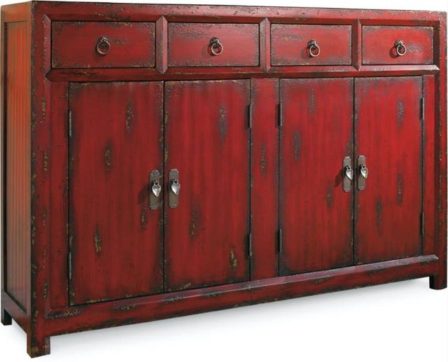 Hooker® Furniture Commerce and Market Rich Red 59" Asian Cabinet