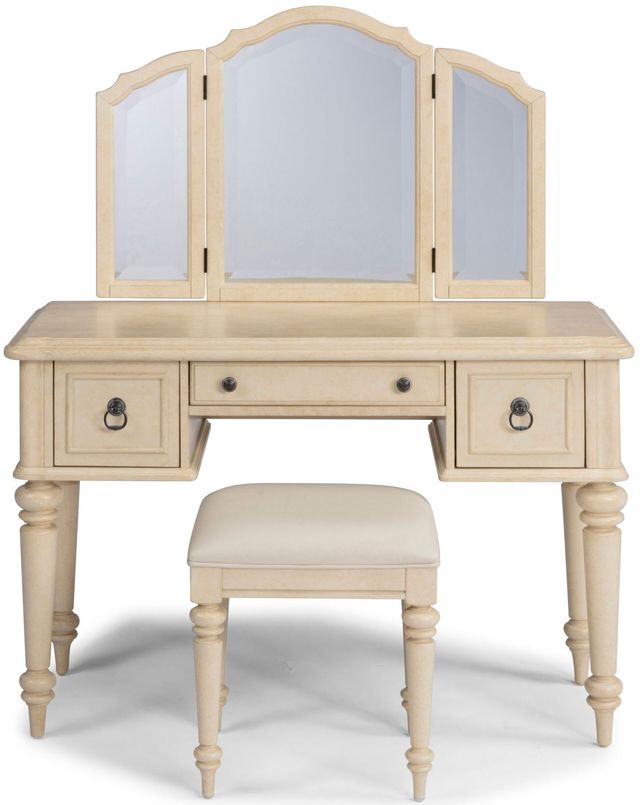 homestyles® Chambre Antiqued White Vanity-0