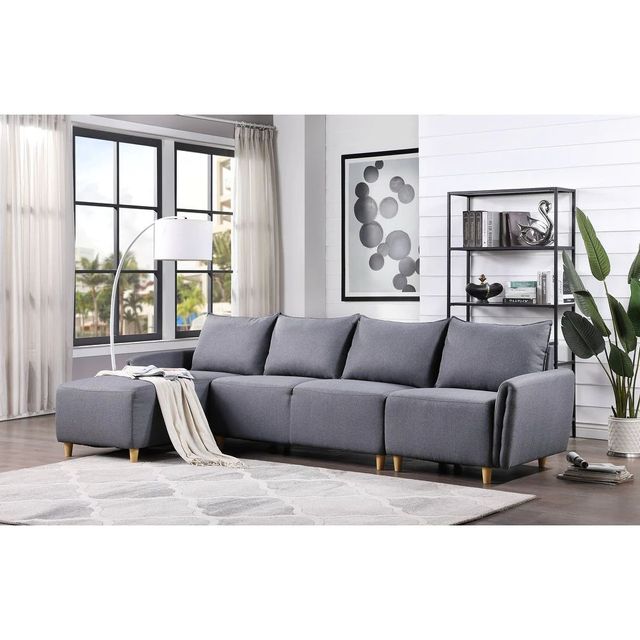 ACME FURNITURE MARCIN SECTIONAL IN GRAY 4