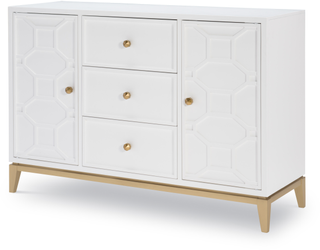 Legacy Classic Furniture Chelsea by Rachael Ray Bright White Credenza with Lattice