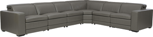 Signature Design by Ashley® Texline 7-Piece Gray Power Reclining Sectional