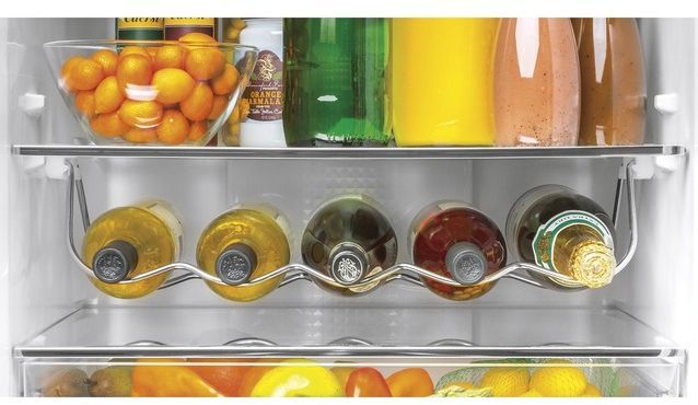 GE® 11.9 Cu. Ft. Stainless Steel Counter Depth Bottom Freezer Refrigerator 10